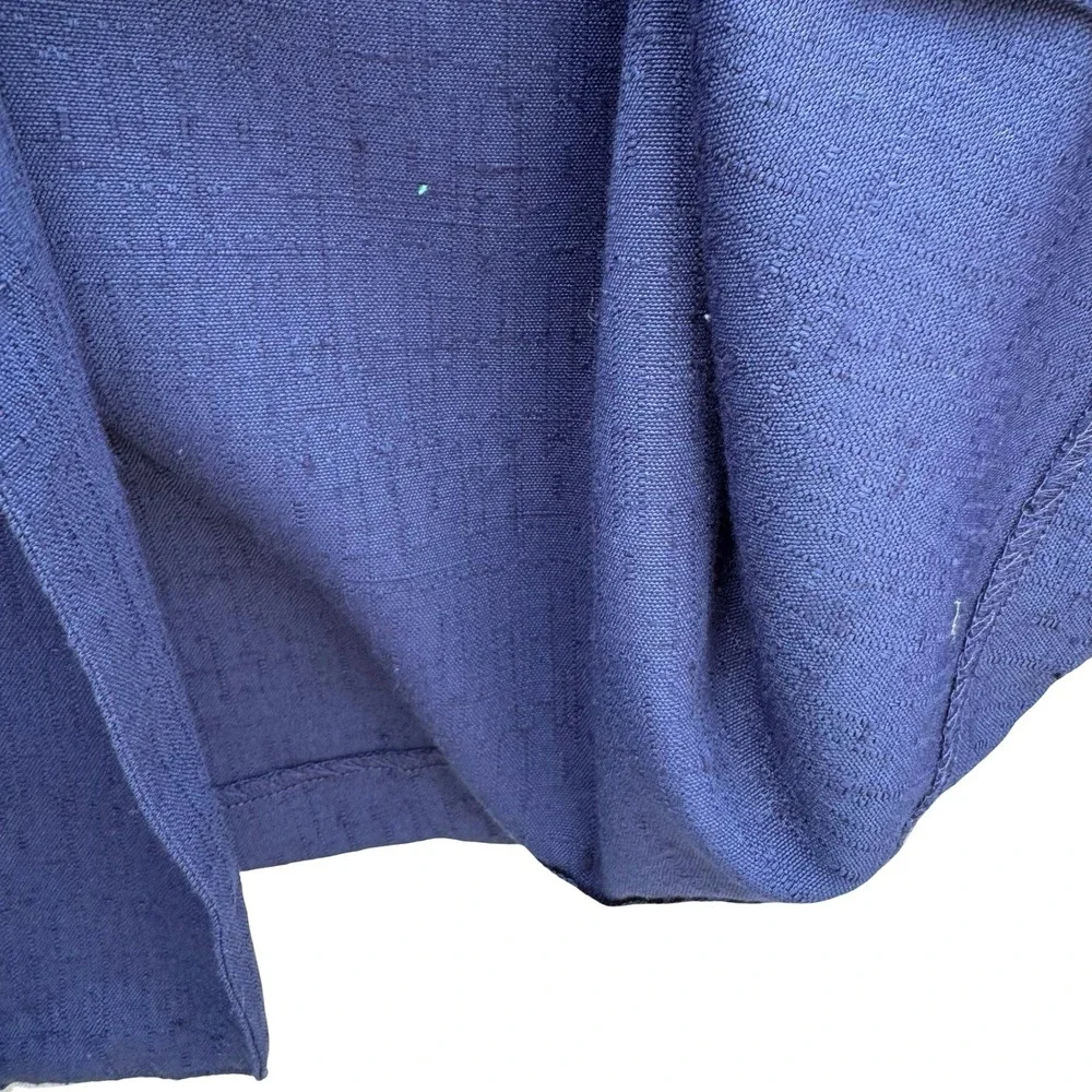 Sag Harbor Vintage 90s Navy Shawl Collar Nautical Textured Jacket Blazer 16